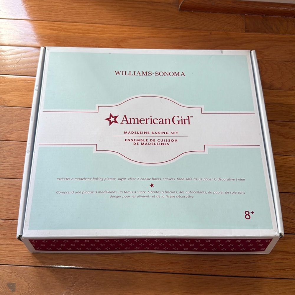 NEW! Williams Sonoma American Girl Madeleine Child’s Baking Set Age 8+ In Box